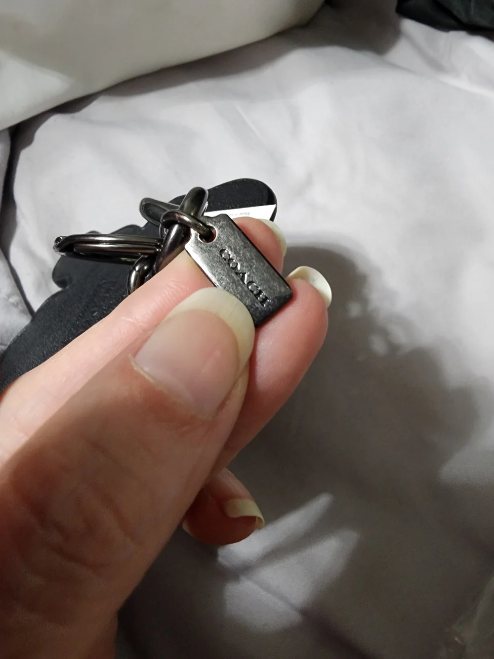 New Coach Marvel Leather Bag Charm, Keychain Star Cluster - Picture 2 of 4